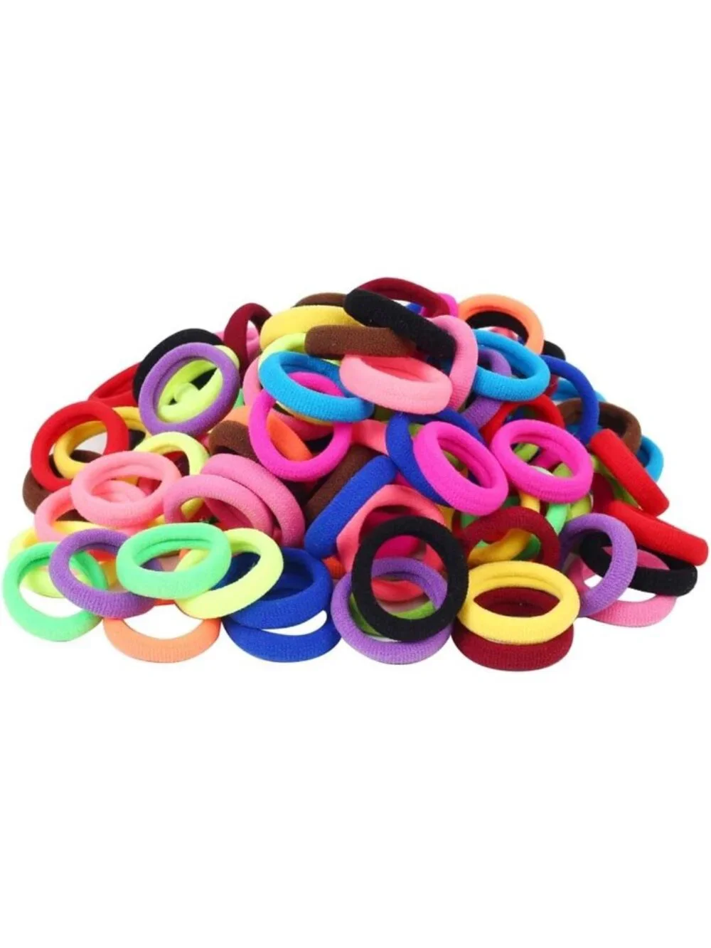 Cute Baby Hair Ties | Elastic Ponytail Holders for Girls & Toddlers, 12 Pack